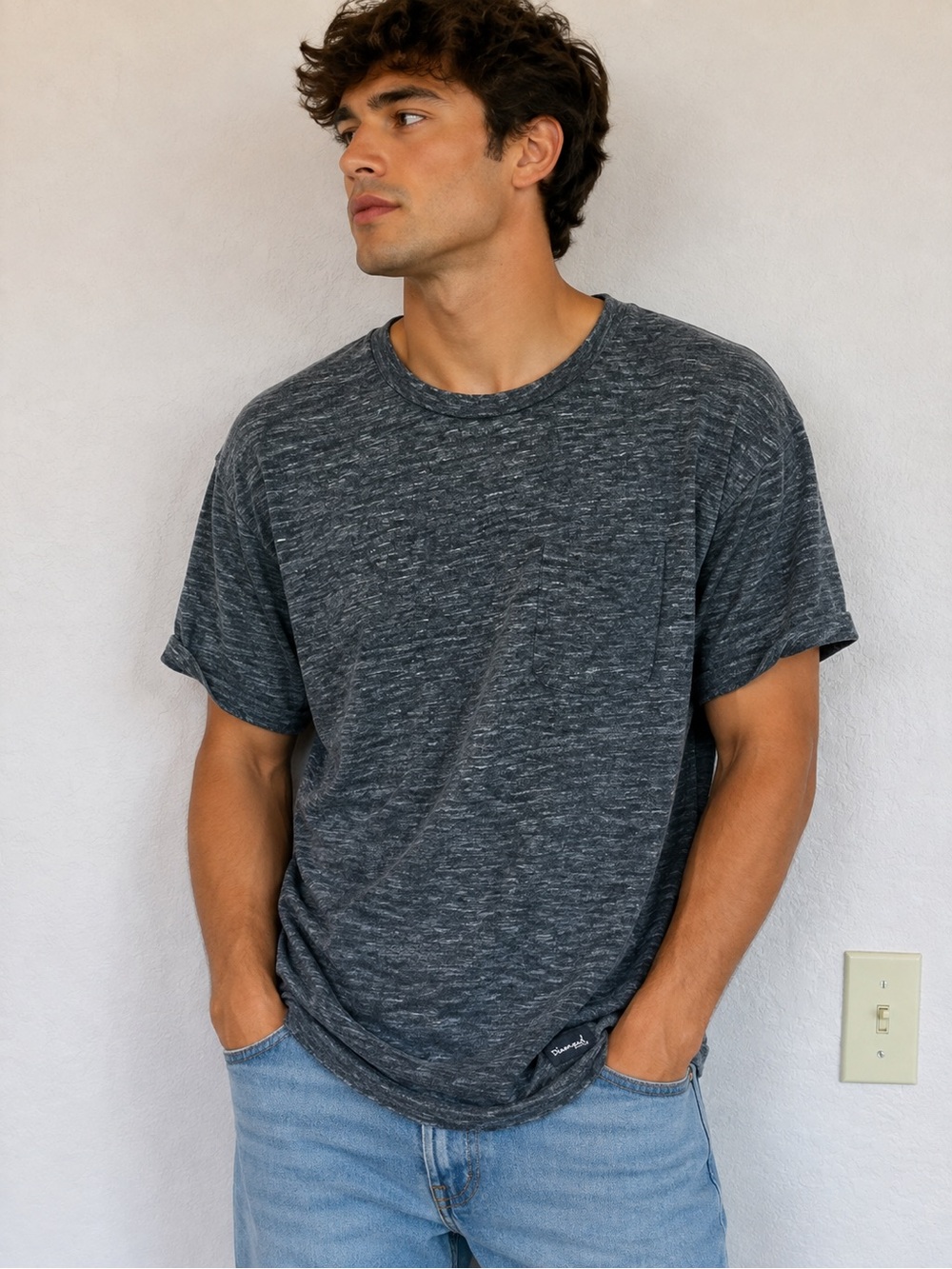 Diamond Supply Co. Men’s T-Shirt – Charcoal Gray/Black – Size XL